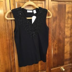 Laura Ashley sleeveless blouse, size SP, NWT